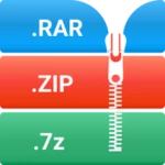 zip rar extractor - zip, unzip android application logo